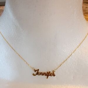 Customized Gold-tone 925 Silver Dainty Necklace - NWOT